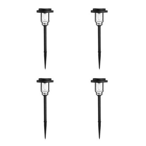 Hampton Bay Berkeley Park Black Solar Vintage Bulb Led Weather