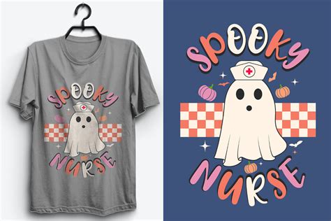 Spooky Nurse Halloween T Shirt Design Graphic By T Shirt Store