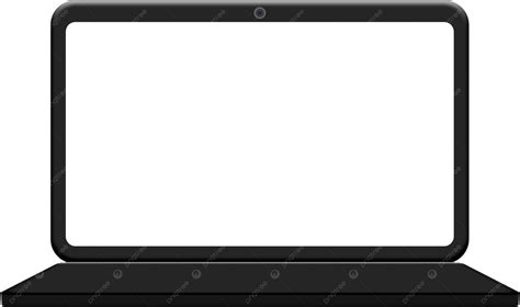 รูปการออกแบบแล็ปท็อป Mockup จอแสดงผลเปล่าพร้อมพื้นหลังโปร่งใส Png