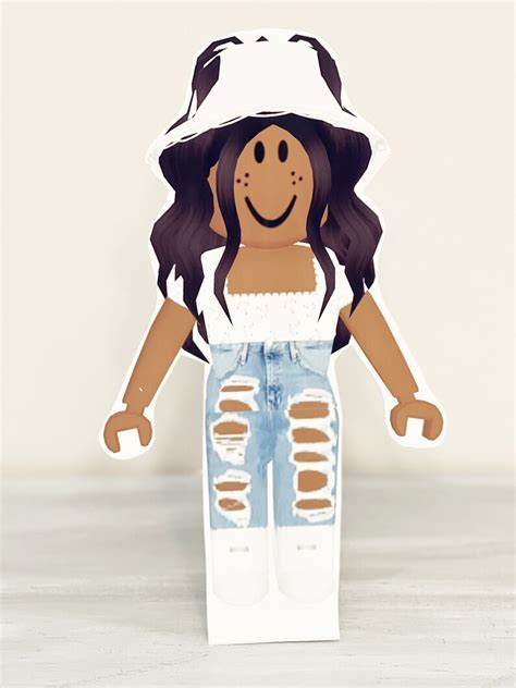 Roblox African American Girl Aesthetic Girl Cutout Roblox Etsy