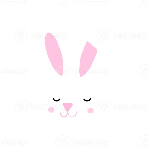 Cute Rabbit Face 18734980 Png