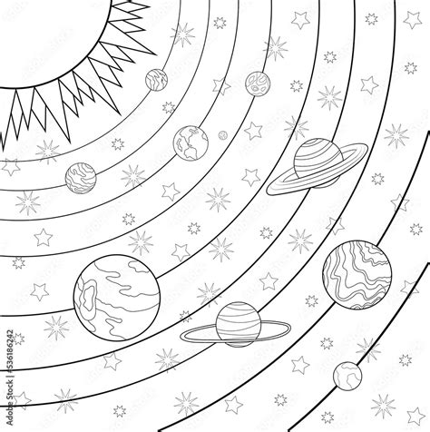 Planetas Del Sistema Solar Para Colorear