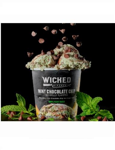 Wicked Kitchen Plant Based Mint Chocolate Chip Ice Dream 16 9 Fl Oz