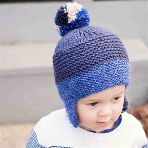 Flat Knit Toddler Ear Flap Hat Gina Michele