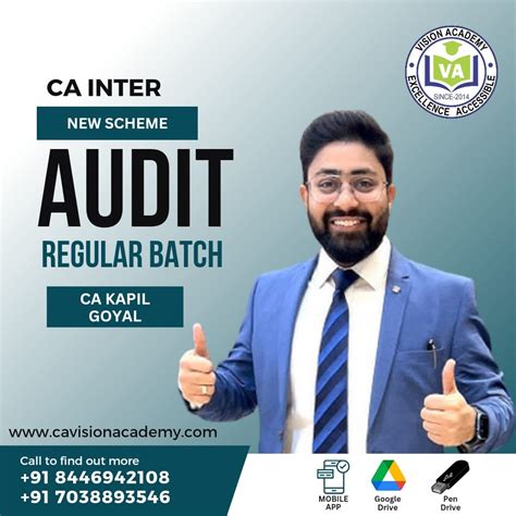 Kapil Goyal Classes I Ca Inter Audit Regular Personal Guidance Batch By