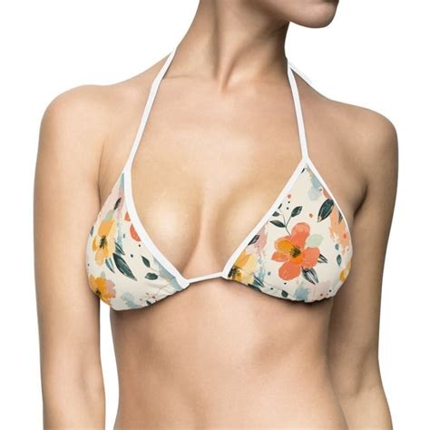 Flower Bikini Etsy