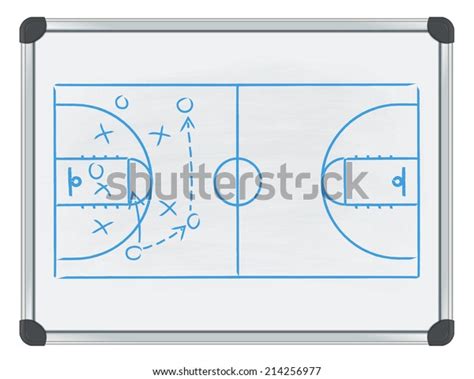 Whiteboard Basketball Stock Vector (Royalty Free) 214256977