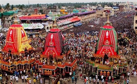 Thousands Pull Lord Jagannaths Chariot Till Gundicha Temple Despite