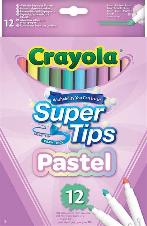 Crayola 12 Bright Supertips Pastel Edition Wholesale