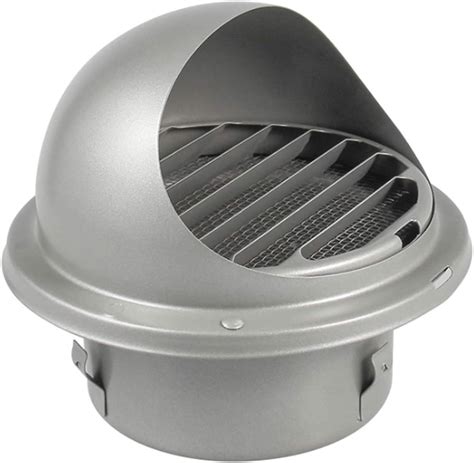 Vent Cowl Cap Wall Mountable Chimney Cowl Cap Brushed Stainless Steel