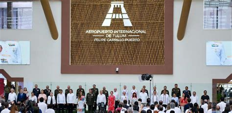 Inauguran AMLO Y Mara Lezama El Aeropuerto Internacional De Tulum