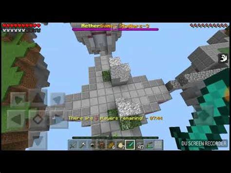 O Maior Noob Jogando Skywars No Minecraft Pe Youtube