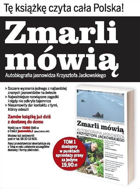 Autobiografia Znanego Jasnowidza Krzysztofa Jackowskiego G Os Szczeci Ski