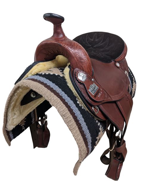 New Big Horn Haflinger Tree Western Trail Saddle Various Seat Sizes