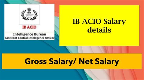 Ib Acio New Joinee Salaryslip Ib Acio Inhand Salary