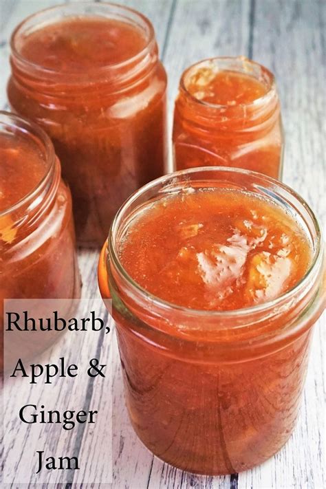 Rhubarb Apple Ginger Jam Recipes Moorlands Eater