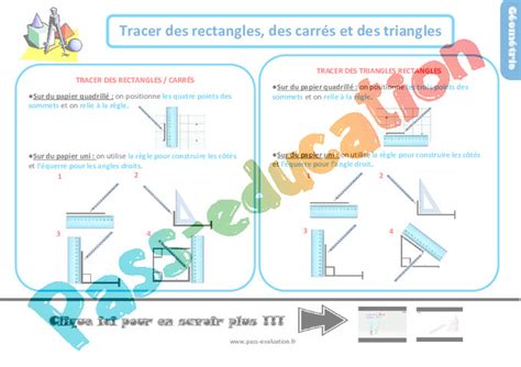 Tracer Des Rectangles Des Carrés Et Des Triangles Au Ce1 Evaluation