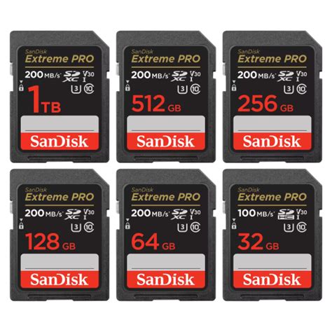 SanDisk Extreme PRO SDHC And SDXC UHS I R 200MB S W 140MB S