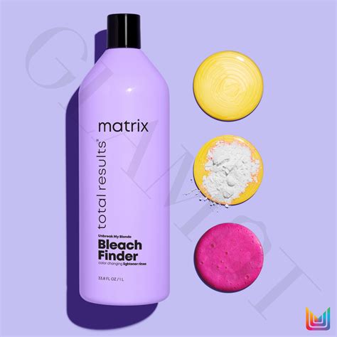 Matrix Total Results Unbreak My Blonde Bleach Finder Shampoo Detecting Lightener Particles After