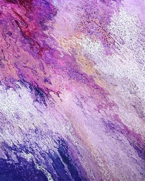 Artstation Purple Acrylic Pouring