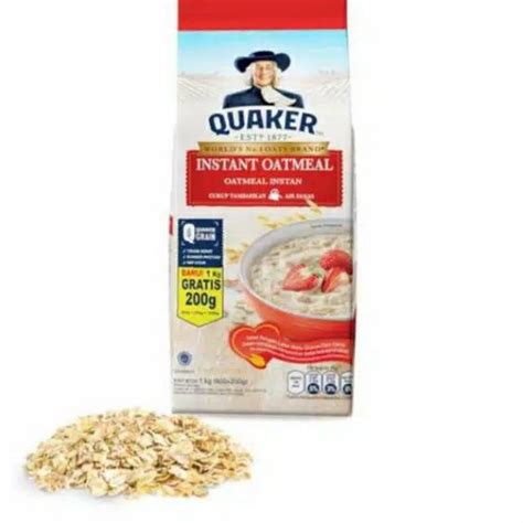 Jual Quaker Instant Oatmeal Kemasan 200G Shopee Indonesia