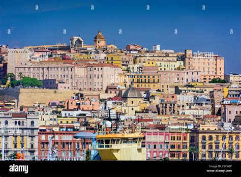 Cagliari Sardinia Italy Cityscape Stock Photo Alamy