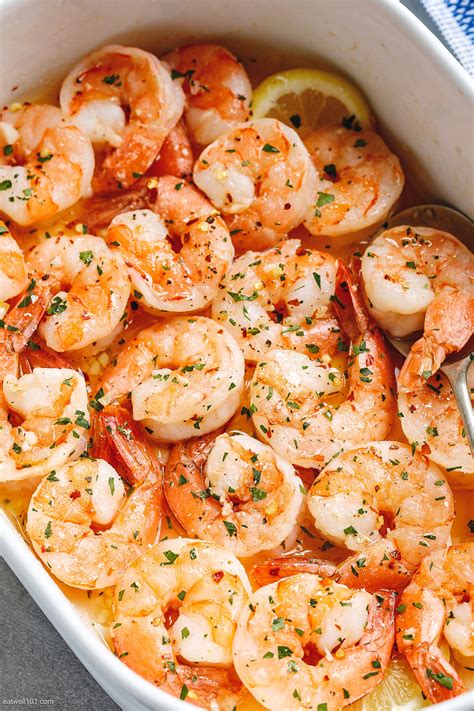 Baked Shrimp Recipe With Lemon Garlic Butter Sauce Oven Baked Shrimp