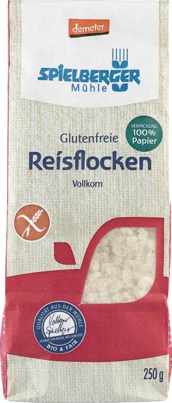 Spielberger Reisflocken Glutenfrei Demeter 250g NaturPur Shop