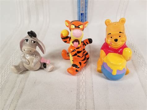 Lot Of 3 DISNEY S WINNIE THE POOH SALT PEPPER SHAKER Tigger Eeyore EBay