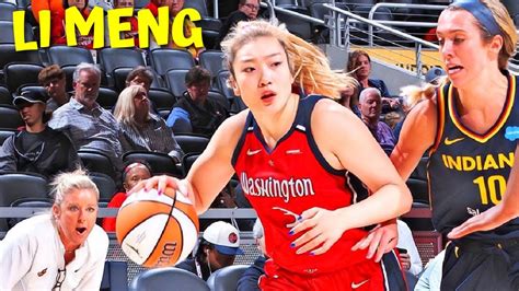 Li Meng 6 Pts 2 Reb【李梦6分2篮板，华盛顿神秘人输给印第安纳狂热】 Washington Mystics Vs