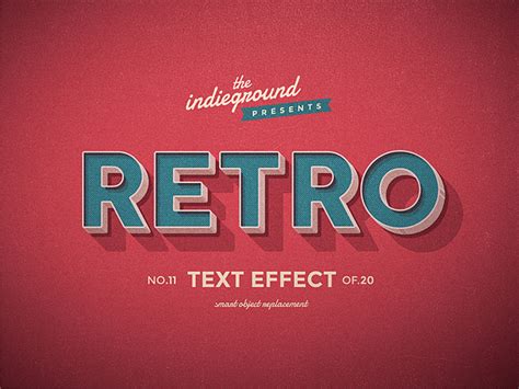 Retro Vintage Text Effects Vol On Behance