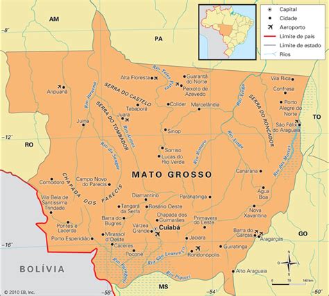 Mapas Do Mato Grosso MapasBlog