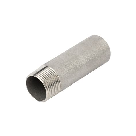 Stainless Steel Npt Bspt Half Threaded Pipe Nipple China Pipe Nipple