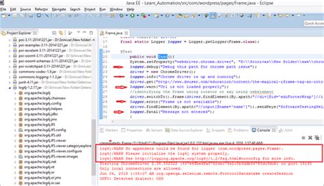 Debugging Selenium Scripts with Logs (Log4j Tutorial) – Selenium ...