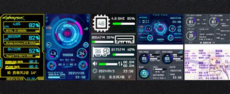 Bewinner Zoll Ips Computer Temperaturmonitor Pc Sensor Panel