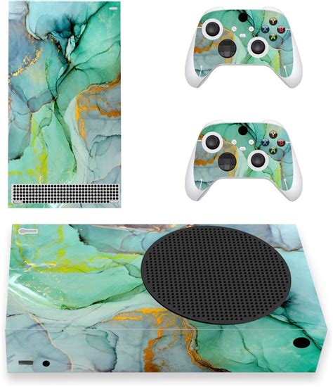 Buy Playvital Turquoise Marble Effect Custom Vinyl Skins For Xbox