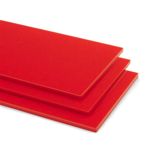 Red Cast Acrylic Sheet One Touch Laser