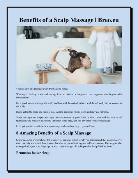 Ppt Benefits Of A Scalp Massage Powerpoint Presentation Free Download Id 11534545