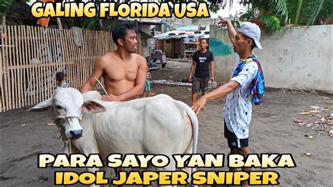 Hindi Makapaniwala Si Idol Japer Sniper May Nagbigay Na Baka Sa Kan Ya