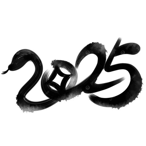 2025 Ink Creative Year Of The Snake, 2025, Ink Painting, Decorative
