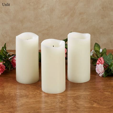 Shama Vanilla Scented Led Candle Set With Batteries