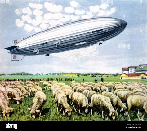 Graf Zeppelin II. Historical illustration of the Graf Zeppelin II ...