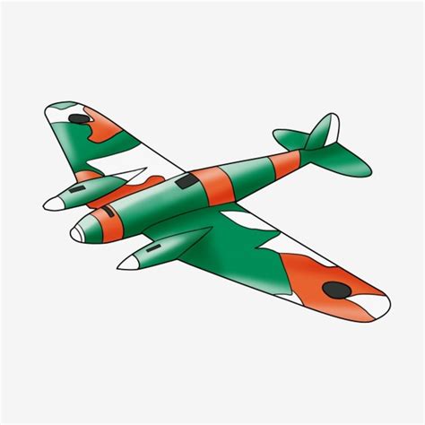 Military Plane Clipart Transparent Background, Green Military Plane Illustration, Rocket Plane ...