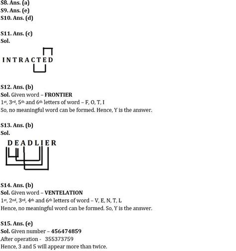 Reasoning Ability Quiz For Ibps Clerk Po Prelims Th August