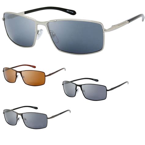 Classic Metal Rectangle Frame Aviator Sunglasses Walmart