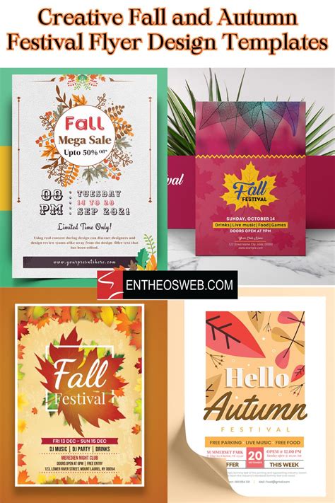 Creative Fall And Autumn Festival Flyer Design Templates Entheosweb