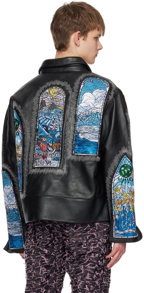 Who Decides War Black Oceana Leather Jacket Who Decides War By Ev Bravado