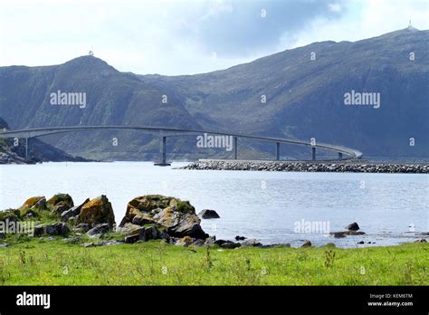 Bridge to Runde Island in Norway Stock Photo - Alamy