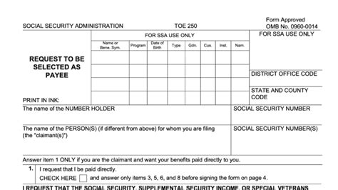 Form Ssa 795 Instructions Statement Of Claimant Or Other Person