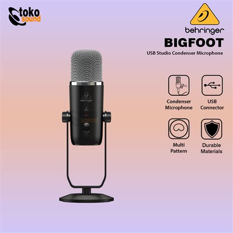 Jual Behringer Bigfoot Usb Studio Condenser Microphone Shopee Indonesia